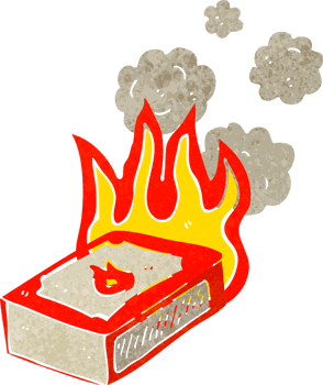 cartoon pack of matches png