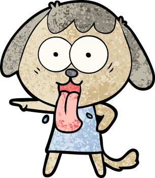 cute cartoon dog drawing png
