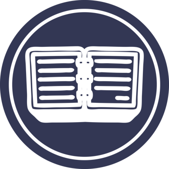 note book circular icon png