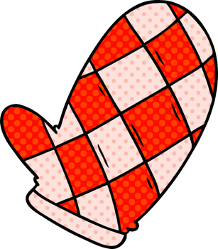cartoon doodle of an oven glove png