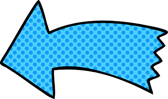 comic book style quirky cartoon arrow png