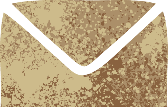 retro illustration style cartoon of a paper envelope png