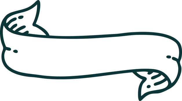 iconic tattoo style image of a banner png