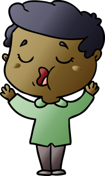 cartoon man talking png