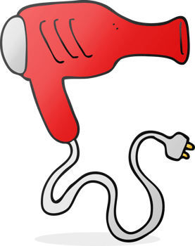 cartoon hair dryer png