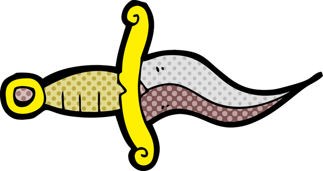cartoon knife tattoo png