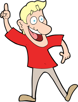 cartoon man with great idea png