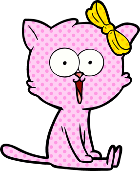 cartoon cat drawing png