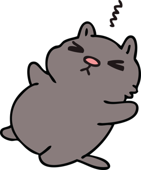 hand drawn quirky cartoon cat png