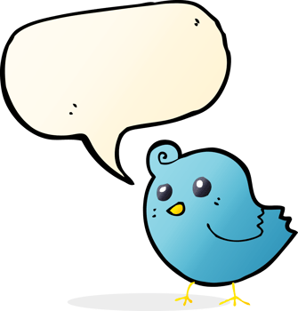 cartoon bird with speech bubble png
