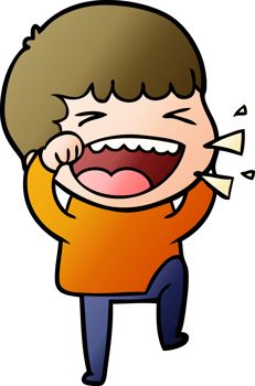 cartoon laughing man png