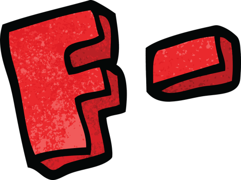 cartoon doodle letter grades png