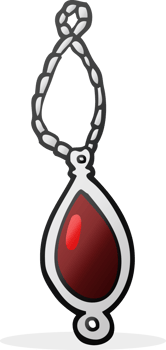 cartoon red pendant png