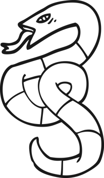 hissing cartoon snake png