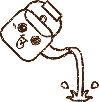 pouring kettle Charcoal Drawing png