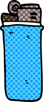 cartoon doodle disposable lighter png