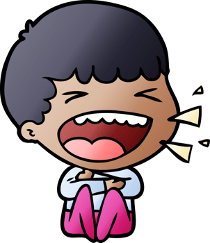 cartoon laughing man png