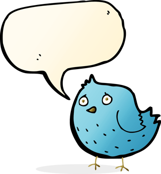 cartoon bird with speech bubble png
