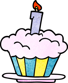 cartoon doodle birthday cake png