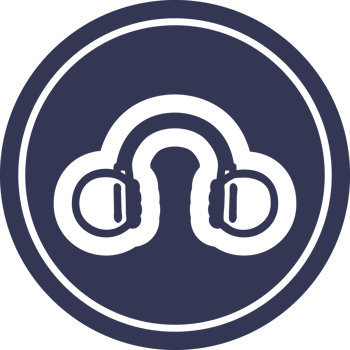 music headphones circular icon png