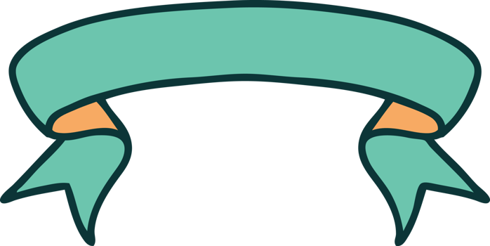 iconic tattoo style image of a banner png