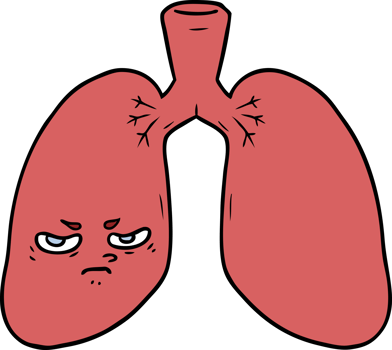 cartoon angry lungs png
