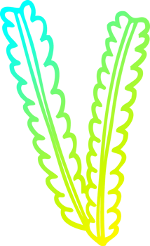 cold gradient line drawing of a cartoon wheat png
