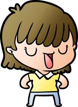cartoon woman drawing png