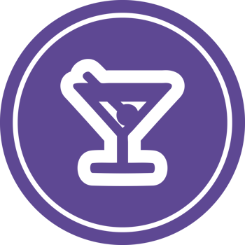 cocktail with olive circular icon png