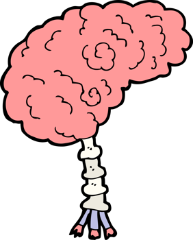 cartoon brain drawing png