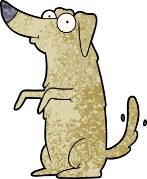 cartoon happy dog png