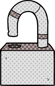 cartoon padlock drawing png