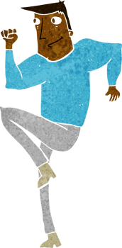 cartoon man jogging on spot png