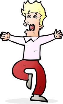 cartoon terrified man png