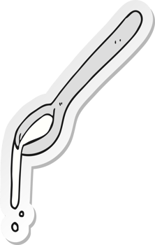 sticker of a cartoon spoon png