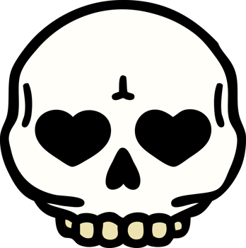 tattoo in traditional style of a skull png