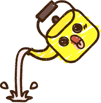 Pouring Kettle Chalk Drawing png