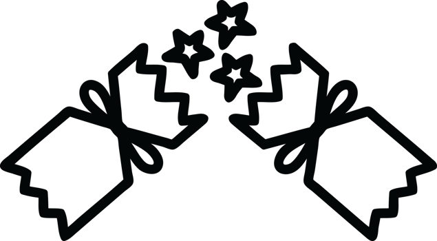 exploding christmas cracker icon png