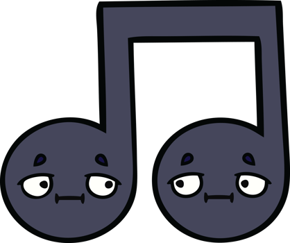 cute cartoon musical note png