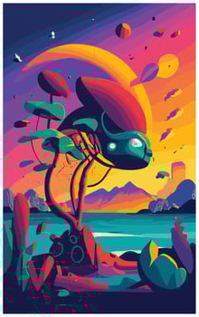 Social media poster design vector