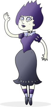 cartoon vampire girl png