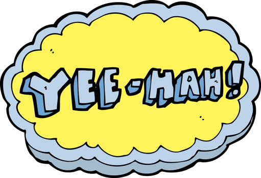 cartoon yeehah symbol png