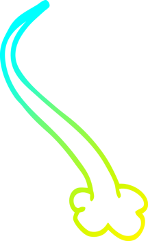 cold gradient line drawing of a cartoon expression bubble png