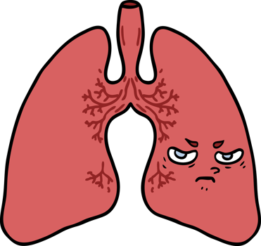 cartoon lungs drawing png