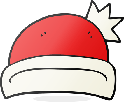 cartoon christmas hat png