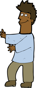 cartoon happy man png