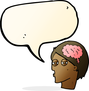 cartoon man thinking carefully with speech bubble png