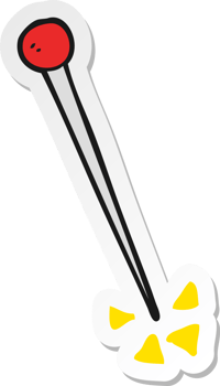 sticker of a cartoon pin png
