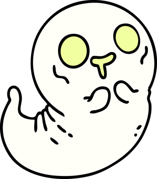 spooky cute halloween ghost png