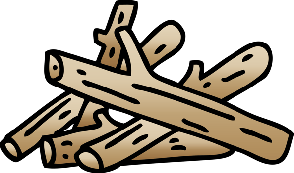 quirky gradient shaded cartoon logs png